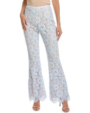 Michael Kors Floral Lace Paillette Flare Pant - Blue