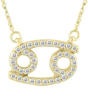 True Diamond 14k 0.32 Ct. Tw. Diamond Necklace - Metallic