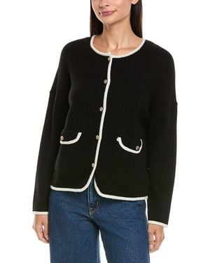 Maison Heritage Maja Wool & Cashmere-Blend Cardigan - Black