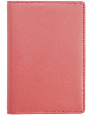ROYCE New York New York Leather Rfid Blocking Passport Cover With Card Slots - Pink