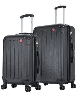 DUKAP Intely 2pc Hardside Luggage Set - Black
