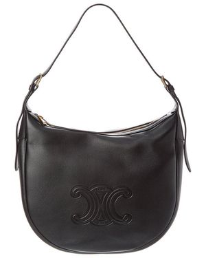 Celine Heloise Medium Leather Shoulder Bag - Black