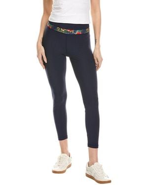 Johnny Was Bee Active Contrast Waistband Legging - Blue