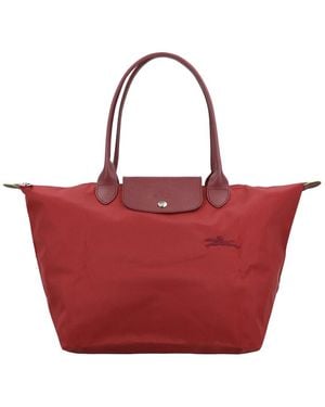 Longchamp Le Pliage Canvas Tote - Red