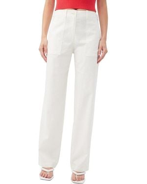 Trina Turk Antonia 2 Linen-Blend Pant - White