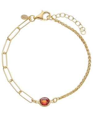 Meshmerise 18K Over 1.00 Ct. Tw. Topaz Bracelet - Metallic