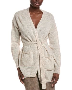 Max Mara Visino Mohair-Blend Cardigan - Natural