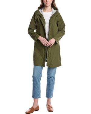 Save The Duck Long Rain Coat - Green