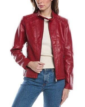 RENE LION Moto Jacket - Red
