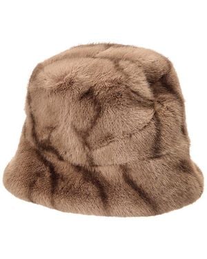 La Fiorentina Plush Hat - Brown