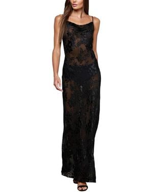 L'Agence Christine Long Dress - Black