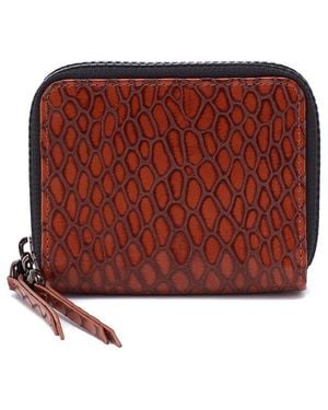 Hobo International Dixon Medium Leather Zip Wallet - Red
