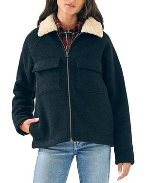 Faherty Legend Cropped Jacket - Blue