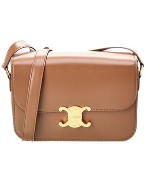 【関税&送料込】Celine Ava Medium Triomphe Suede Shoulder Ba Celine Ava Medium Triomphe Suede Shoulder Bag in Brown | Lyst