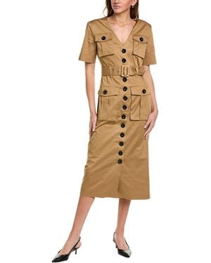 Toccin Finn Safari Midi Dress - Natural