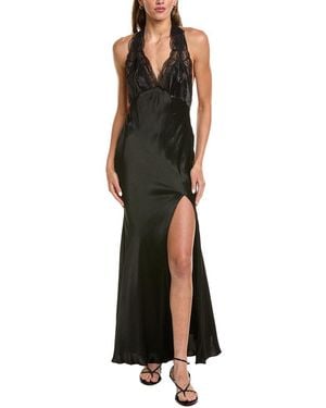 Bardot Roselyn Halter Neck Maxi Dress - Black