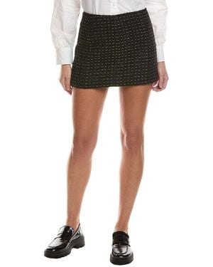 Rag & Bone Christine Tweed Mini Skirt - Black