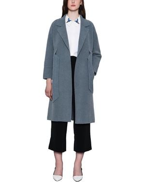 MALABO Wrap Coat - Blue