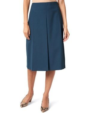 JOSEPH Wool-Blend Skirt - Blue