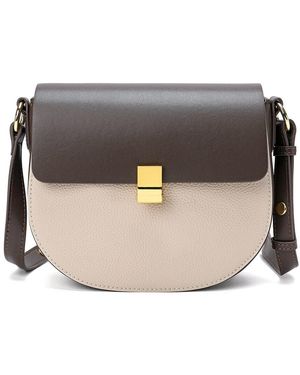 Tiffany & Fred Paris Leather Messenger Bag - Black