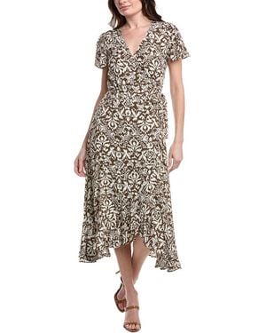 Marella Iblues Valuta Wrap Dress - Brown