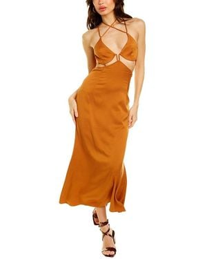Cult Gaia Kisha Midi Dress - Orange