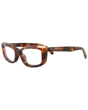 Saint Laurent 54Mm Optical Frames - Brown