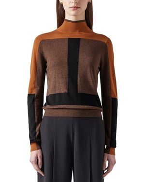 LK Bennett Selma Knitted Top - Black