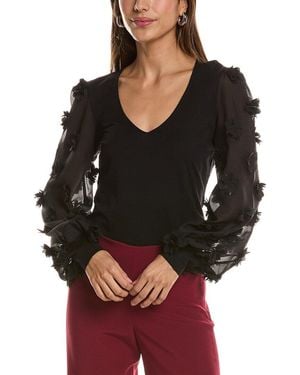 Generation Love Darla 3D Floral Combo Top - Black