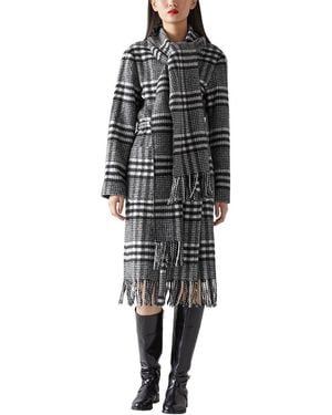 LK Bennett Elder Wool-Blend Coat - Black