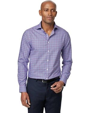 Charles Tyrwhitt Non-iron Prince Of Wales Shirt - Purple