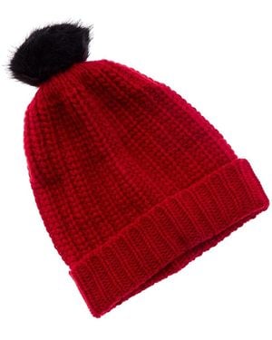 Portolano Chunky Wool-blend Beanie - Red