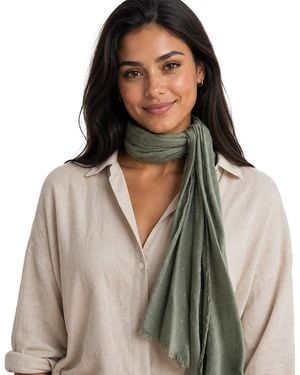 Blue Pacific Vintage Stars Cashmere-Blend Neckerchief - Multicolour