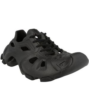 Balenciaga Hd Cutout Low-Top Sneaker - Black