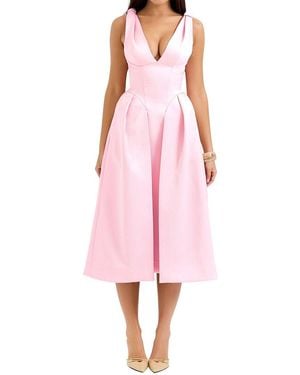 Tedora Midi Dress - Pink