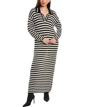 525 America Raya Polo Sweaterdress - Black