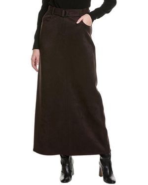 Kenneth Cole Belted Maxi Skirt - Black