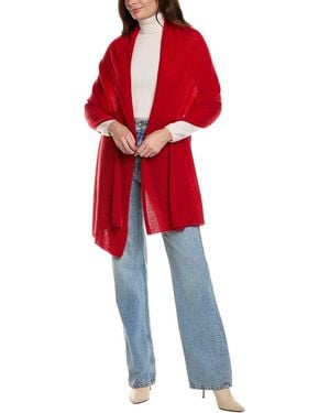La Fiorentina Wool & Cashmere-Blend Travel Wrap - Red