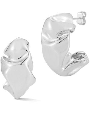 Chloe and Madison Jewellery Statement Hoops - White