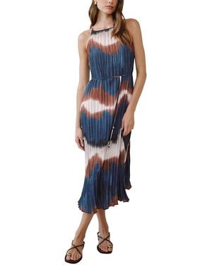 Bella Dahl Pleated Midi Dress - Blue