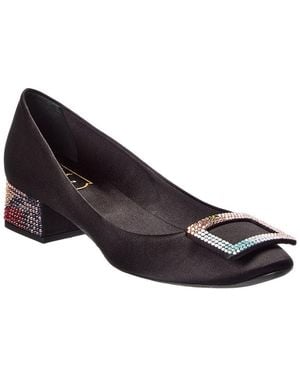 Roger Vivier Satin Pump - Black