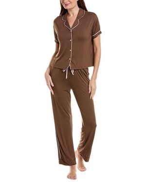 Tart Collections 2Pc Sophia Pajama Set - Brown