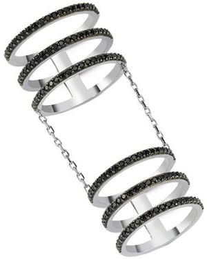 Amorium 18K Over Cz Ring - White