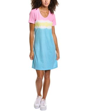 Sol Angeles Spring Dip Dye T-shirt Dress - Blue