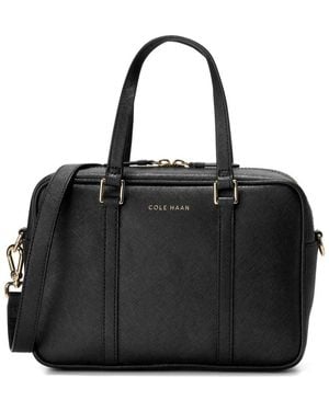 Cole Haan Go Anywhere Leather Satchel - Black