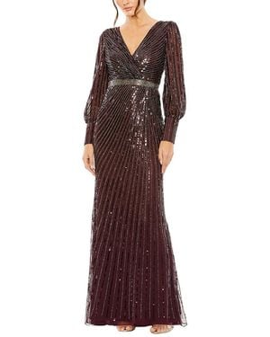 Mac Duggal Sequin Dress - Red