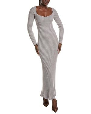 Paris Georgia Basics Elemental Linen Knit Dress - Gray