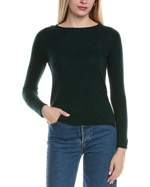 Sofiacashmere Crewneck Wool & Cashmere-Blend Jumper - Black