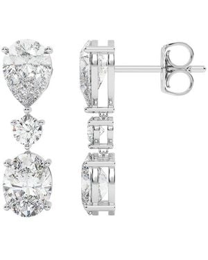 VOWE 14K 9.00 Ct. Tw. Lab-Grown Diamond Earrings - White