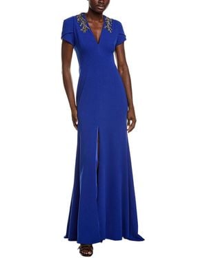 Rene Ruiz Crepe Gown - Blue